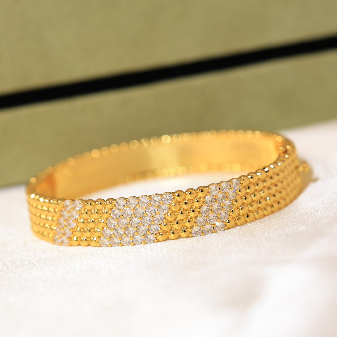 [Super CiCi]  FIVE-ROW DIAMOND BRACELET
