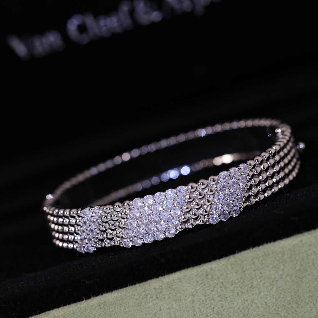 [Super CiCi]  FIVE-ROW DIAMOND BRACELET