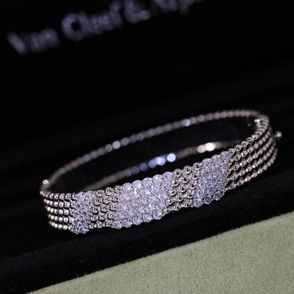 [Super CiCi]  FIVE-ROW DIAMOND BRACELET