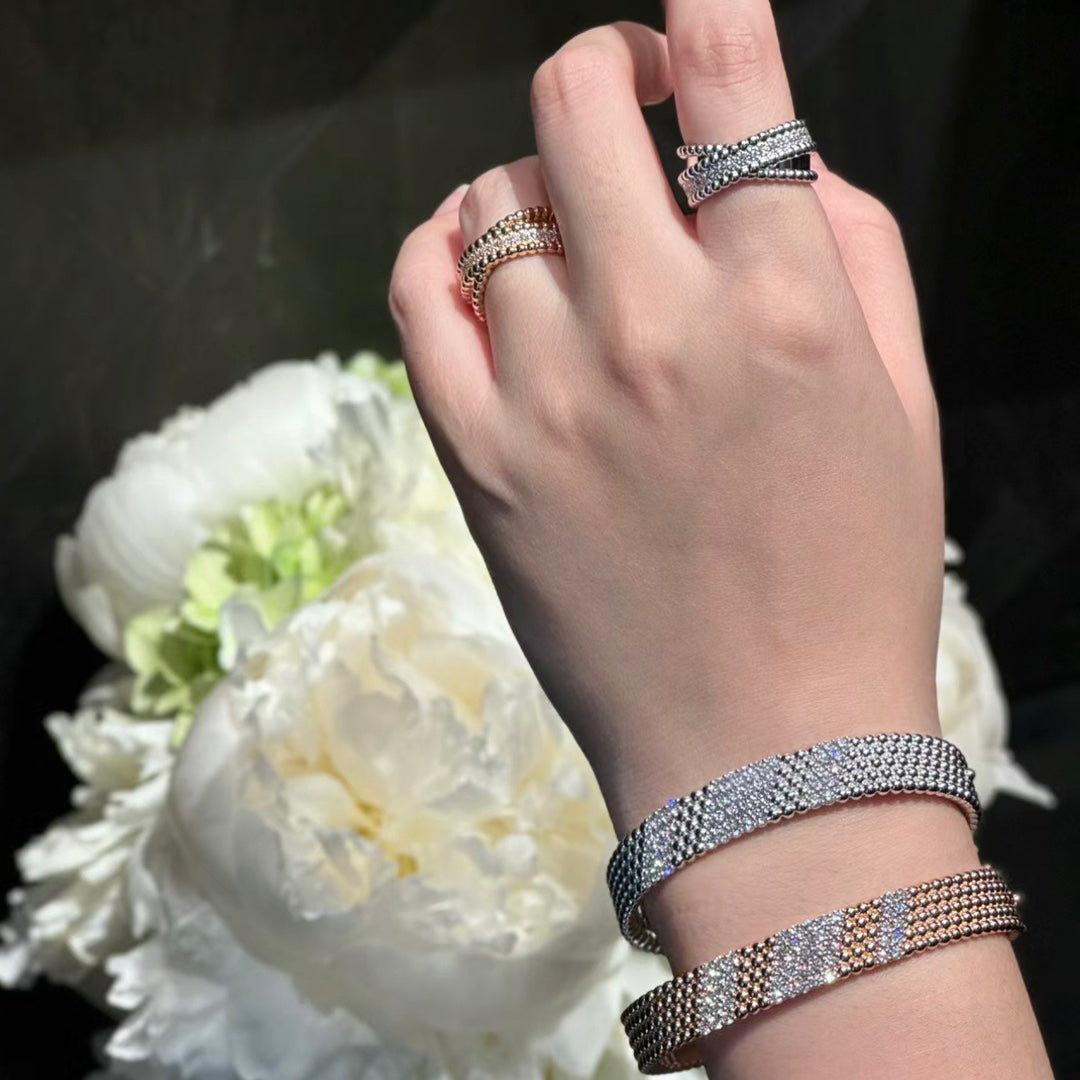 [Super CiCi]  FIVE-ROW DIAMOND BRACELET
