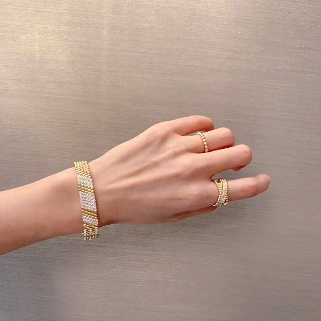[Super CiCi]  FIVE-ROW DIAMOND BRACELET