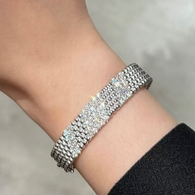 [Super CiCi]  FIVE-ROW DIAMOND BRACELET