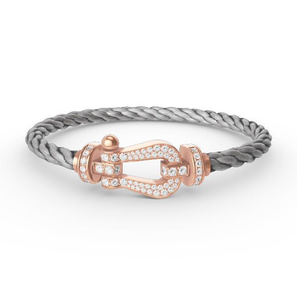 [Super CiCi ]FORCE LARGE HORSESHOE FULL DIAMOND BRACELET ROSE GOLD