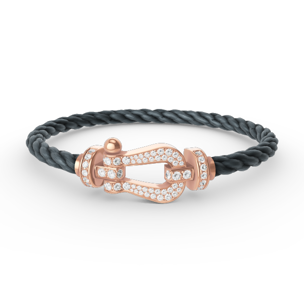 [Super CiCi ]FORCE LARGE HORSESHOE FULL DIAMOND BRACELET ROSE GOLD