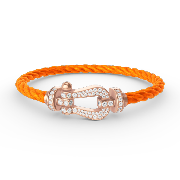 [Super CiCi ]FORCE LARGE HORSESHOE FULL DIAMOND BRACELET ROSE GOLD