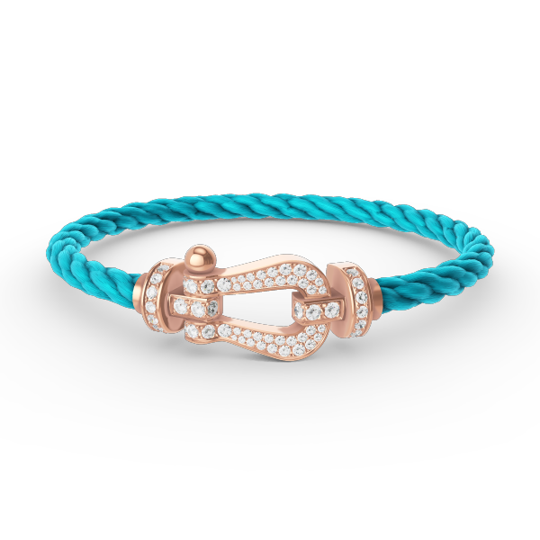 [Super CiCi ]FORCE LARGE HORSESHOE FULL DIAMOND BRACELET ROSE GOLD