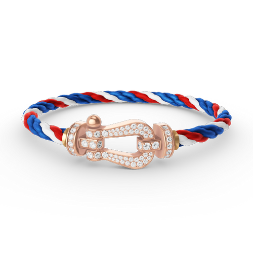 [Super CiCi ]FORCE LARGE HORSESHOE FULL DIAMOND BRACELET ROSE GOLD