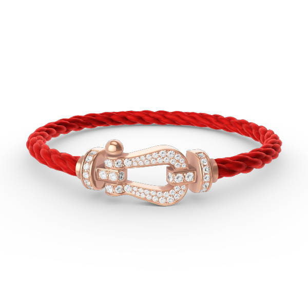 [Super CiCi ]FORCE LARGE HORSESHOE FULL DIAMOND BRACELET ROSE GOLD