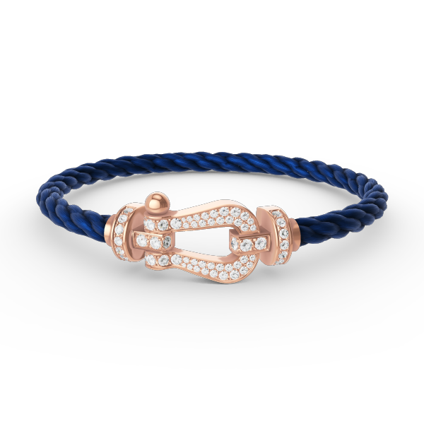 [Super CiCi ]FORCE LARGE HORSESHOE FULL DIAMOND BRACELET ROSE GOLD