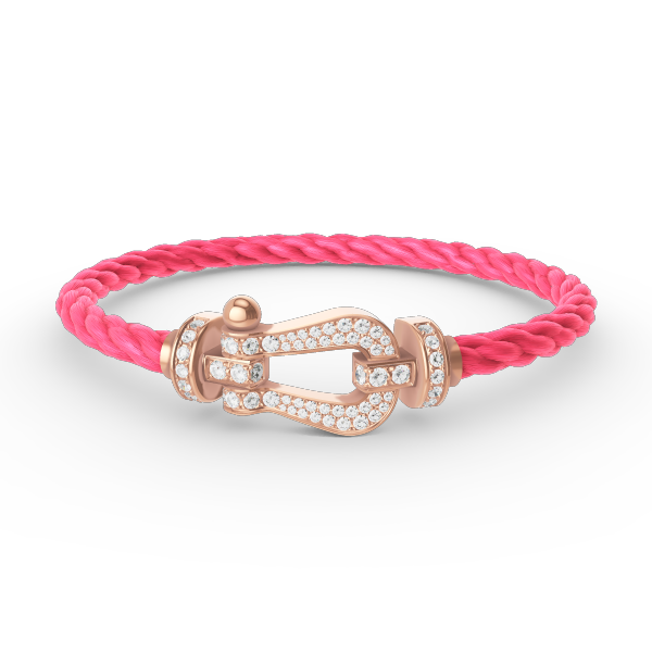 [Super CiCi ]FORCE LARGE HORSESHOE FULL DIAMOND BRACELET ROSE GOLD