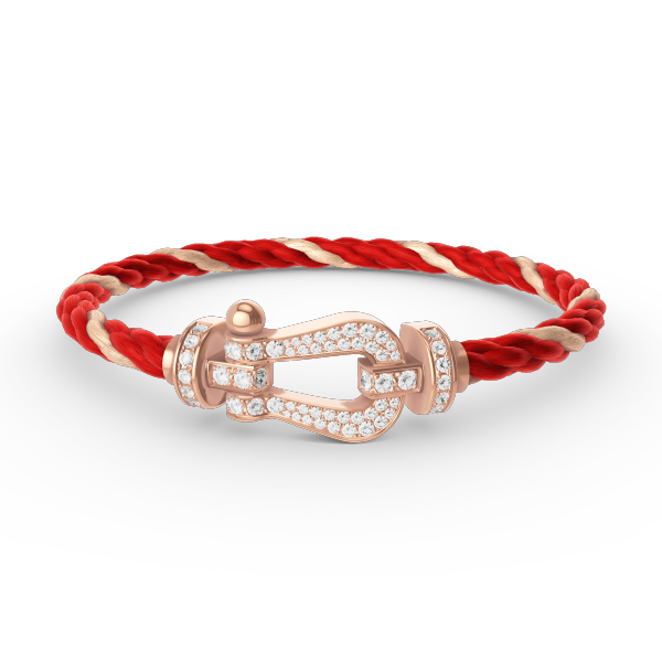 [Super CiCi ]FORCE LARGE HORSESHOE FULL DIAMOND BRACELET ROSE GOLD