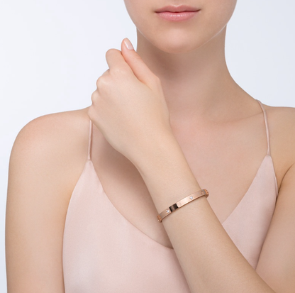 [Super CiCi ]LOVE BRACELET 6.1MM 4 DIAMONDS
