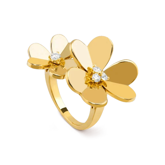 [Super CiCi ]CLOVER COMOS GOLD DIAMOND RING