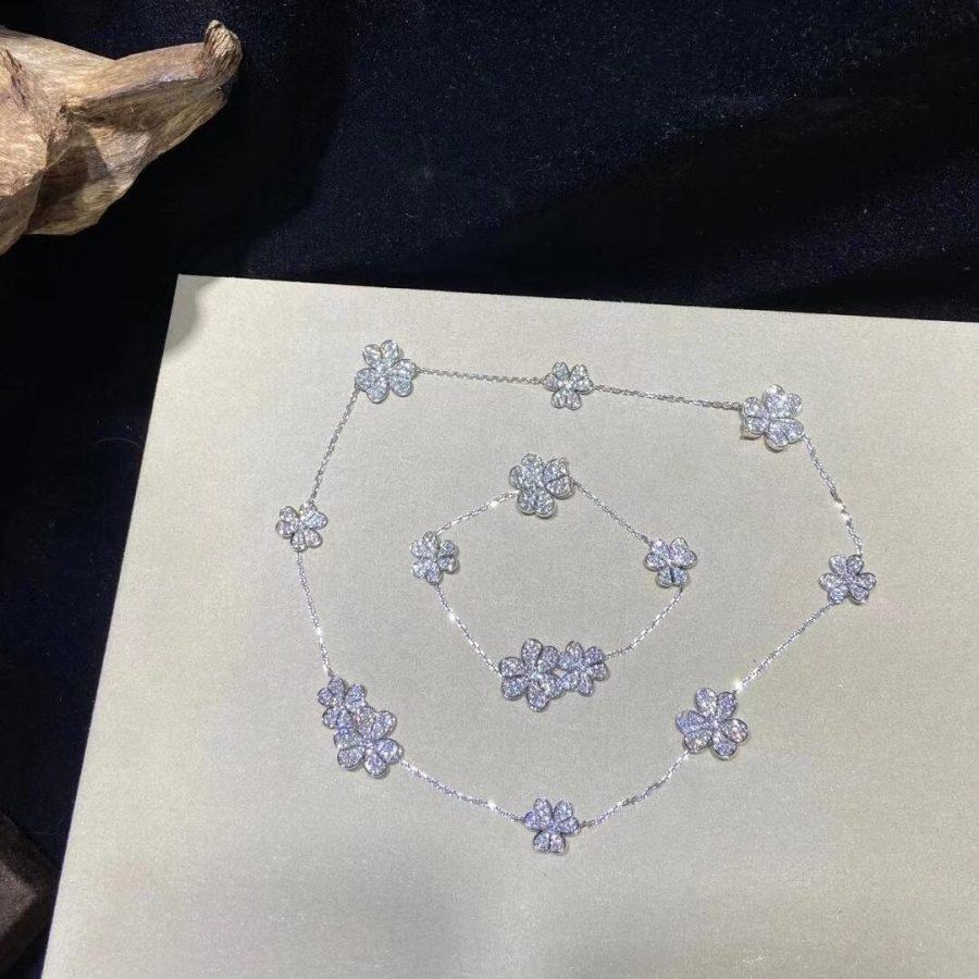 [Super CiCi ]FRIVOLE SILVER 5 FLOWERS BRACELET