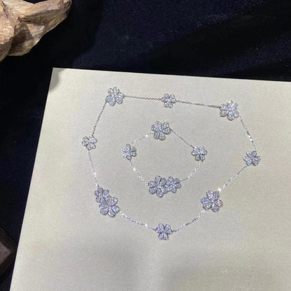 [Super CiCi ]FRIVOLE SILVER 5 FLOWERS BRACELET