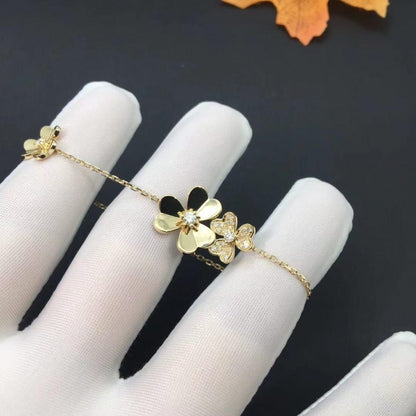 [Super CiCi ]FRIVOLE GOLD 5 FLOWERS BRACELET