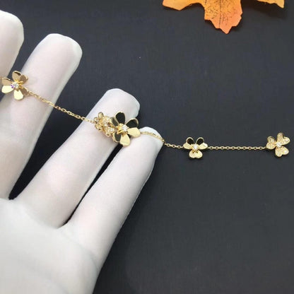 [Super CiCi ]FRIVOLE GOLD 5 FLOWERS BRACELET
