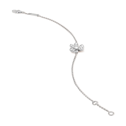 [Super CiCi ]FRIVOLE SILVER FLOWER DIAMOND BRACELET