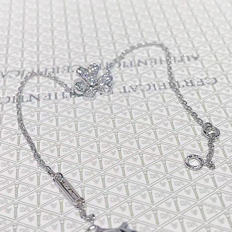 [Super CiCi ]FRIVOLE SILVER FLOWER DIAMOND BRACELET