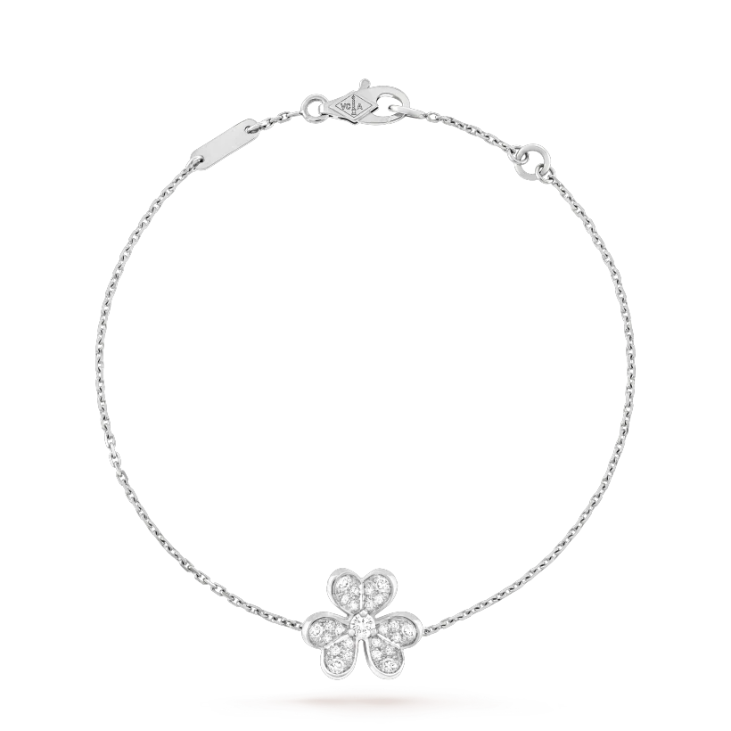 [Super CiCi ]FRIVOLE SILVER FLOWER DIAMOND BRACELET