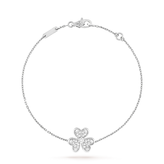 [Super CiCi ]FRIVOLE SILVER FLOWER DIAMOND BRACELET