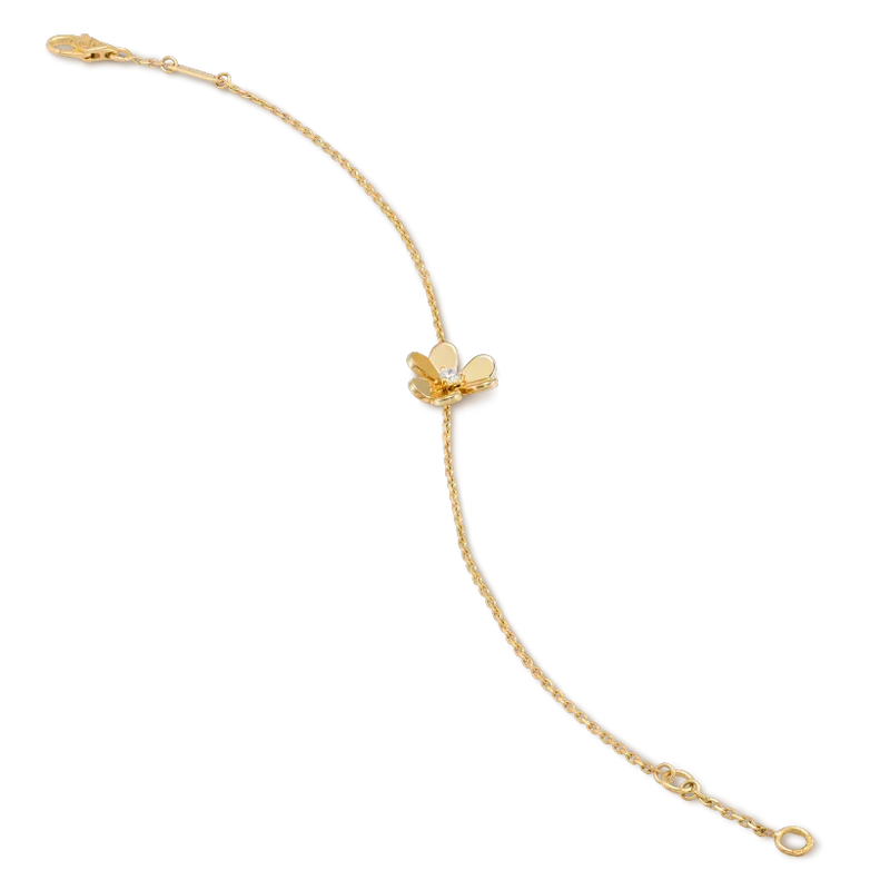 [Super CiCi ]FRIVOLE GOLD FLOWER PINK MALACHITE BRACELET