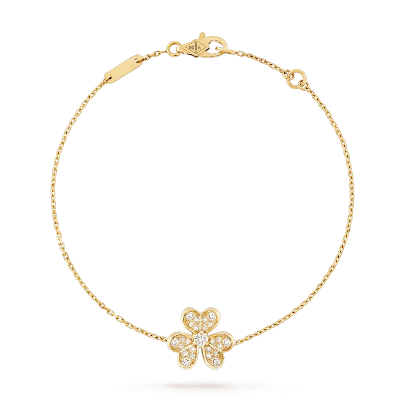 [Super CiCi ]FRIVOLE GOLD FLOWER DIAMOND BRACELET