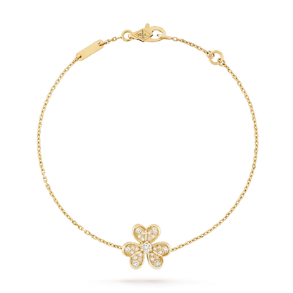 [Super CiCi ]FRIVOLE GOLD FLOWER DIAMOND BRACELET