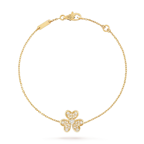 [Super CiCi ]FRIVOLE GOLD FLOWER DIAMOND BRACELET
