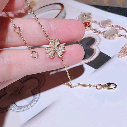 [Super CiCi ]FRIVOLE GOLD FLOWER DIAMOND BRACELET