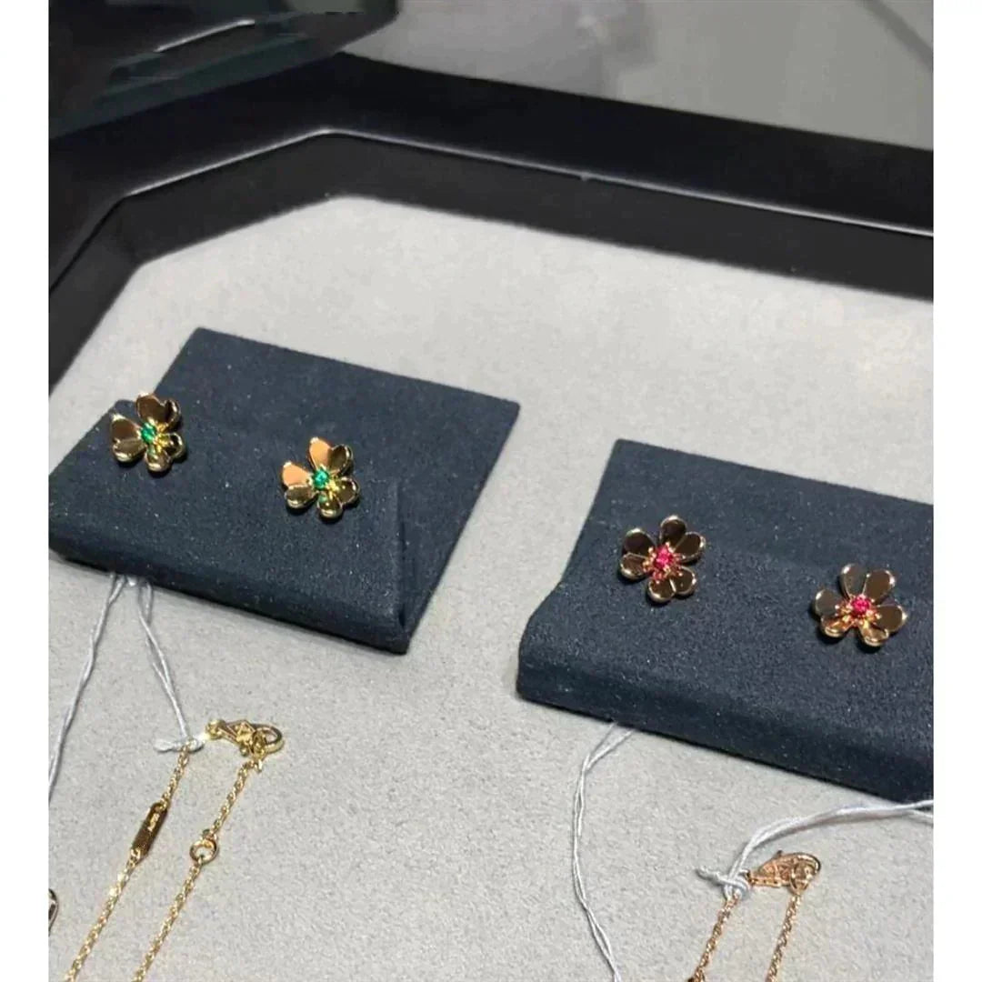 [Super CiCi ]FRIVOLE  FLOWER PINK EARRINGS