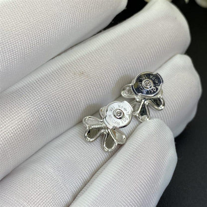 [Super CiCi ]FRIVOLE MINI SILVER FLOWER EARRINGS