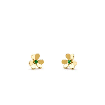 [Super CiCi ]FRIVOLE  FLOWER MALACHITE EARRINGS