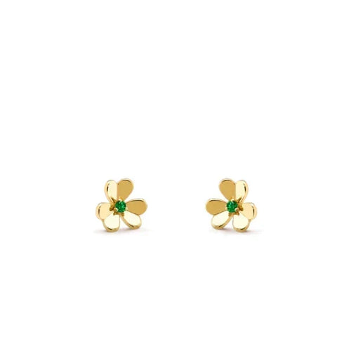 [Super CiCi ]FRIVOLE  FLOWER MALACHITE EARRINGS