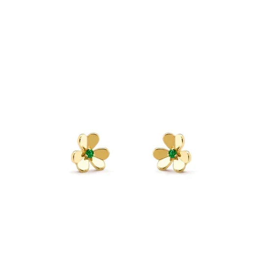[Super CiCi ]FRIVOLE  FLOWER MALACHITE EARRINGS