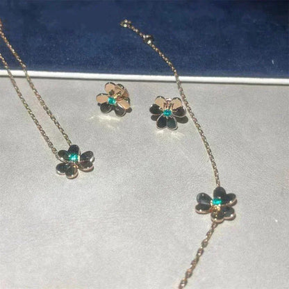 [Super CiCi ]FRIVOLE  FLOWER MALACHITE EARRINGS