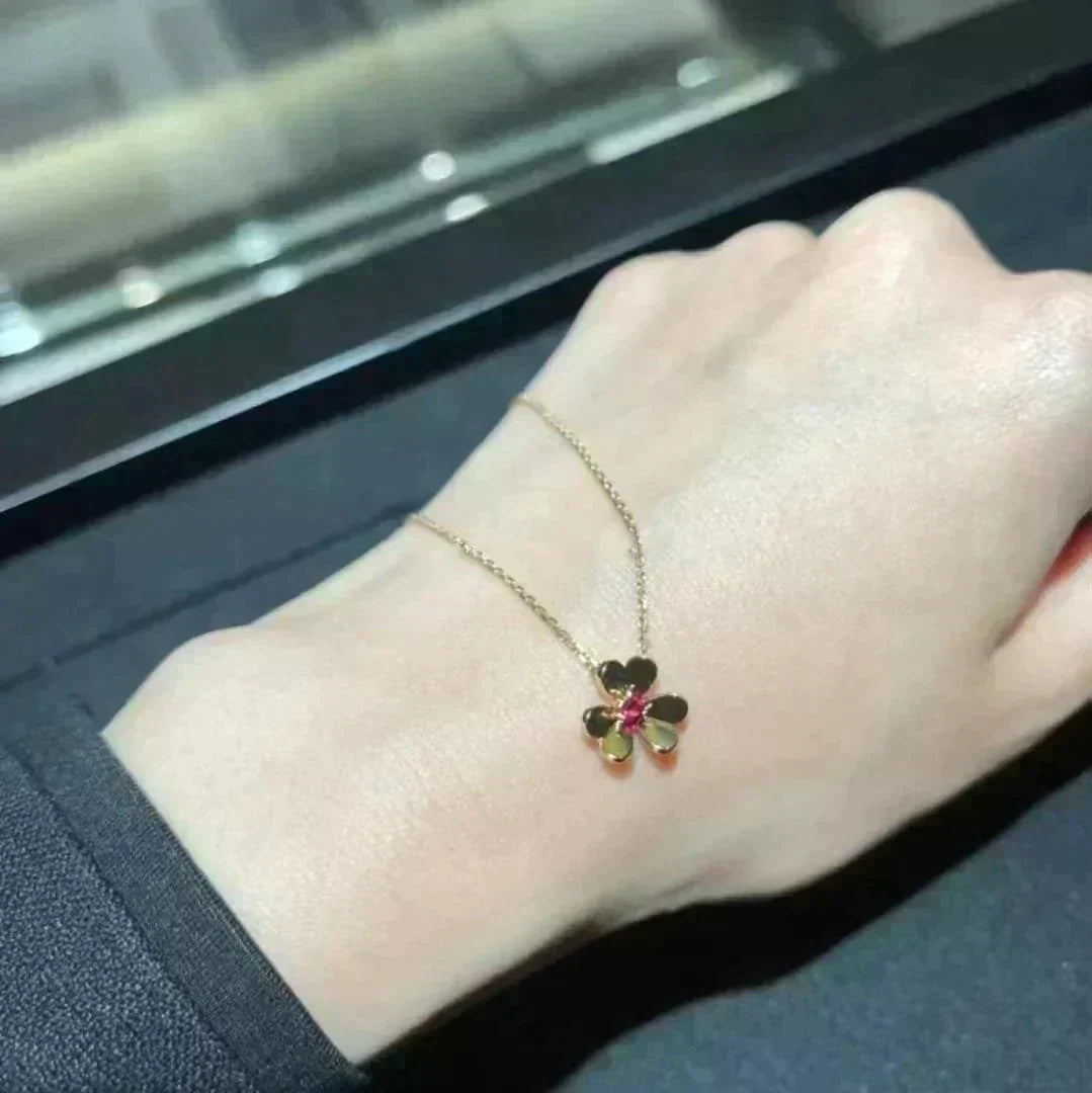 [Super CiCi ]FRIVOLE GOLD FLOWER NECKLACE