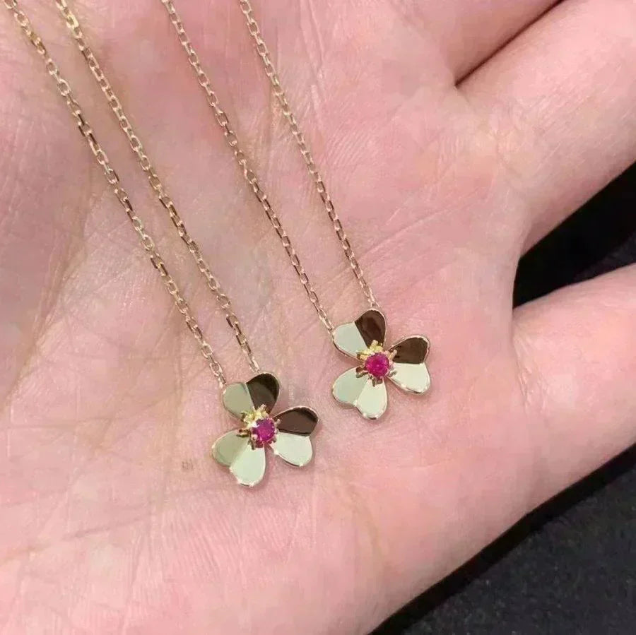 [Super CiCi ]FRIVOLE GOLD FLOWER NECKLACE