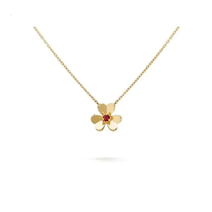 [Super CiCi ]FRIVOLE GOLD FLOWER NECKLACE