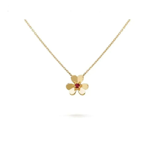 [Super CiCi ]FRIVOLE GOLD FLOWER NECKLACE