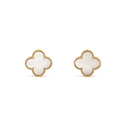 [Super CiCi ]CLOVER MINI GOLD EARRINGS