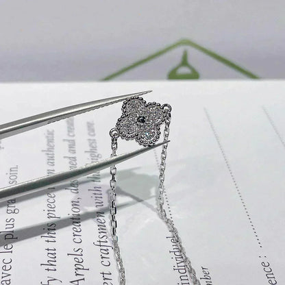 [Super CiCi ]CLOVER  SINGLE FLOWER BRACELET SILVER