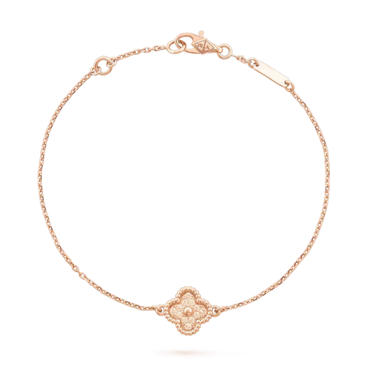 [Super CiCi ]CLOVER SINGLE FLOWER BRACELET
