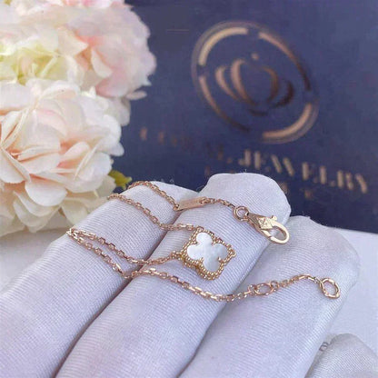 [Super CiCi ]CLOVER WHITE MOP SINGLE FLOWER BRACELET