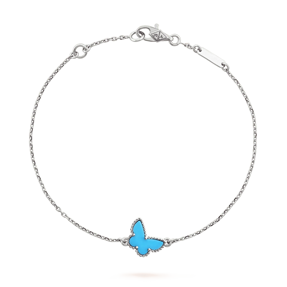 [Super CiCi ]BUTTERFLY TURQUOISE BUTTERFLY BRACELET SILVER
