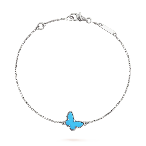 [Super CiCi ]BUTTERFLY TURQUOISE BUTTERFLY BRACELET SILVER