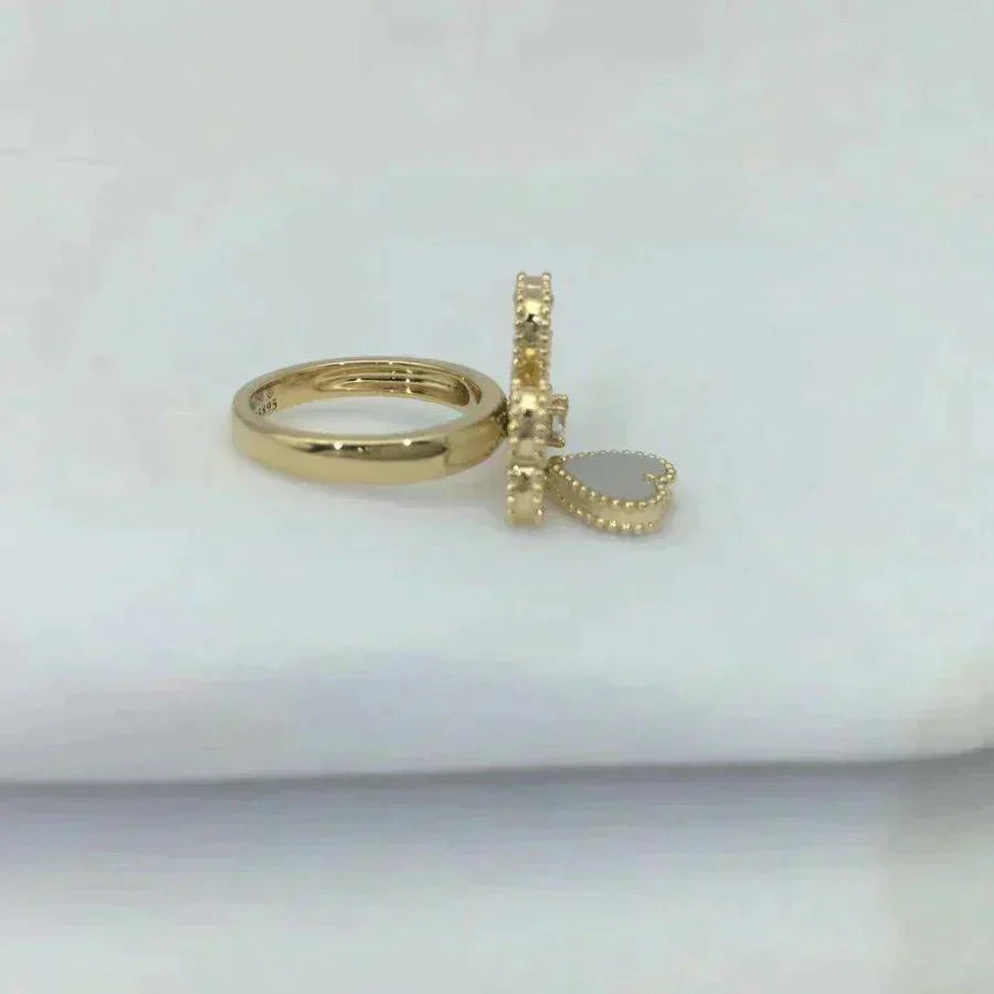 [Super CiCi ]SWEET CLOVER WHITE MOP RING