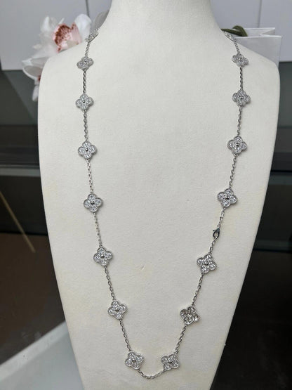 [Super CiCi ]CLOVER 20 MOTIFS DIAMOND SILVER