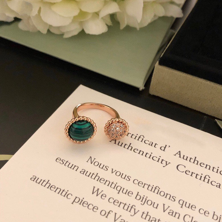 [Super CiCi ]PERLEE COULEURS DIAMOND ROSE GOLD BETWEEN THE FINGER RING
