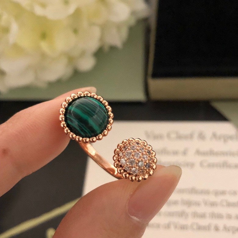 [Super CiCi ]PERLEE COULEURS DIAMOND ROSE GOLD BETWEEN THE FINGER RING